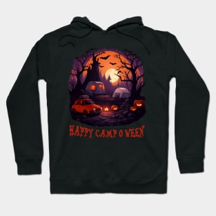 Happy Camp O Ween Camping Halloween Costume Pumpkin Hoodie